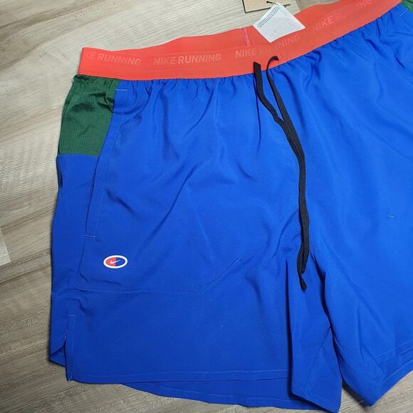 Nike Stride Dri-FIT 5" Brief Lined Running Shorts Blue  Men's XXL HF4562-480 NEW - Picture 8 of 9